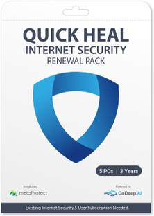 QUICK HEAL Internet Security 2 User 3 Years (Renewal)