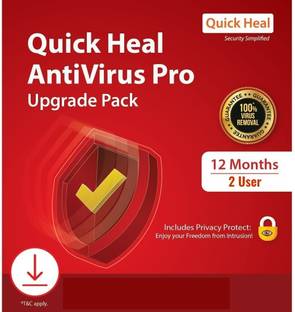 QUICK HEAL Anti-virus 2 User 1 Year (Renewal)