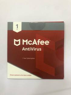 McAfee Anti-virus 1 User 1 Year