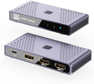 Etzin 8K HDMI 2.1 Switcher 4K@60Hz 2 Input 1 Output HDMI Splitter EPL-1106H Media Streaming Device
