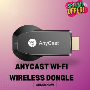 GUGGU AnyCast Wi-Fi Wireless Display Dongle Wireless HDMI Screen Mirroring AdaptorR261 Media Streaming...