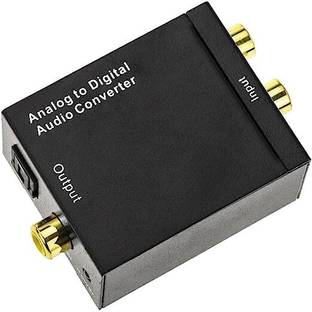 ULTRABYTES Analog to Digital Audio Converter, RCA to Optical Toslink Coaxial Audio Adapter Media Streaming Device
