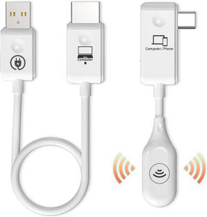 microware HDMI Wireless Extender, USB-C Wireless Transmitter and HDMI Wireless Receiver Media Streaming Device