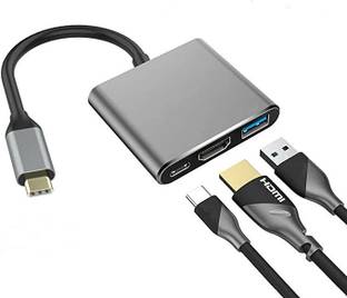 Etzin 4K Type C To Hdmi USB 3in1 Out Hub Converter Adapter (EPL-221TC-001) Media Streaming Device