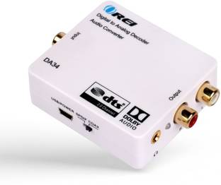 OREI Digital to Analog Audio Decoder SPDIF/Coaxial 5.1-Channel Input to 3.5mm Output Media Streaming Device