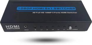 Octec HDMI Switcher 5x1 with Remote | 3D 1080P Support | Automatic Switching Media Streaming Device