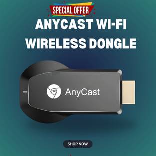 GUGGU AnyCast Wi-Fi Wireless Display Dongle Wireless HDMI Screen Mirroring AdaptorR248 Media Streaming...