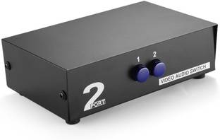 Etzin 2 Way AV Switch RCA Switcher 2 in 1 video audio Splitter Box EPL-1226H Media Streaming Device