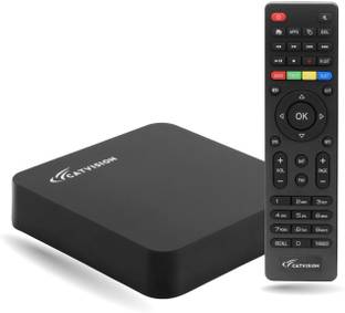 Catvision Hybrid Set Top Box OTT+DVB S2 | 115+ Free Channels | WiFi Media Streaming Device