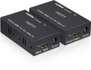 RuhZa HDMI Extender 60m, HDMI Extender Over Cat 5,6, Digital HDMI Ethernet Extender Media Streaming Device