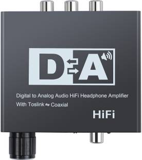 Tobo Digital Optical Coaxial Toslink to Analog RCA Audio Converter -TV HiFi Amplifier.(Black) Media Streaming Device