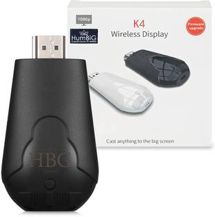 HumBiG ™K4 Wireless Display Dongle WiFi HDMI TV Stick for Windows & Android & iOS Media Streaming Device