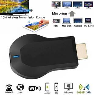 GUGGU JIS-4K HD Wireless HDMI Display Adapter Anycast WiFi Miracast Dongle TV Cast & Media Streaming Device