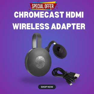 Clairbell Chromecast Wi-Fi Wireless Display Dongle With Tv Steaming device by NetflixT400 Media Stream...
