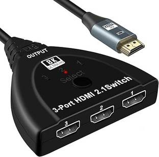 Tobo 8K HDMI 2.1 Switch Splitter, HDMI Switch 3 Port HDMI SwitcherTD-954H Media Streaming Device