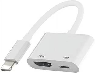 microware Lightning to Digital AV Adapter, for iPhone, iPad, iPod, TV Monitors Projectors Media Streaming Device