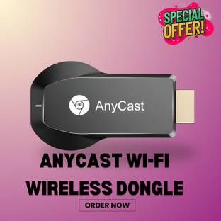 GUGGU AnyCast Wi-Fi Wireless Display Dongle Wireless HDMI Screen Mirroring AdaptorR431 Media Streaming...