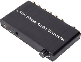 RuhZa 5.1CH DAC Audio Decoder,5.1CH DAC Converter Audio Decoder Digital Media Streaming Device