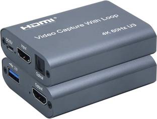 atdaraz  TV-out Cable 4K HDMI to USB Audio/Video Capture Card with Loop-out