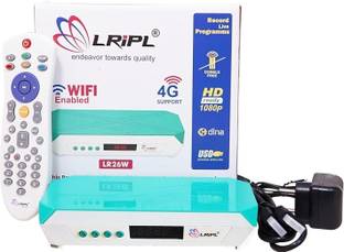LRIPL Free Channels SET TOP BOX HD 1080P LR26W [Also with Wifi for YouTube Access] Media Streaming Device