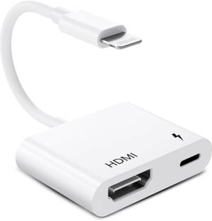 microware Lightning to HDMI Adapter 1080P,for iPhone, iPad Models and TV Monitor Projector Media Streaming Device