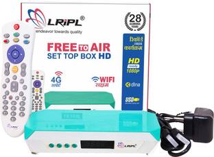 LRIPL LR26W HD MPEG-4 Set Top Box for Free to Air Channels with Inbuilt WiFi Media Streaming Device