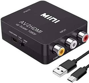 microware MINI AV2HDMI UP SCALER 1080P HD Video Converter Media Streaming Device