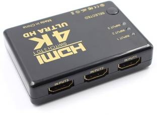 Tobo 4K 1080p Full HD 3 Port IN 1 OUT HDMI Switch with Remote Control Media Streaming Device