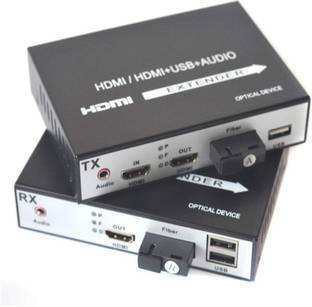 Etzin HDMI KVM Fiber Extender, HDMI Video Optical Transceiver Full HD 1080P, 20km Media Streaming Device