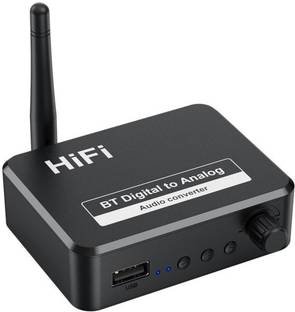 Tobo DAC Bluetooth 5.1 Receiver Digital Optical Fiber Analog Audio Converter TD-843WA Media Streaming Device