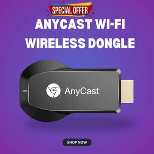 GUGGU AnyCast Wi-Fi Wireless Display Dongle Wireless HDMI Screen Mirroring AdaptorR320 Media Streaming...