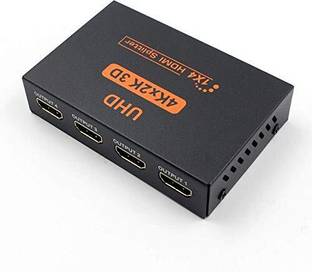 Dye 1 in 4 Out HDMI Splitter Audio Video Distributor Box Media Streaming Device