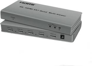 Etzin 4k@60hz HDTV Multi-Viewer Switch with PIP, HDMI Multi-Switcher 4 in 1 Out for Media Streaming Device