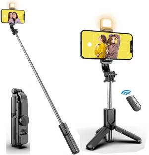 EYNK Bluetooth Selfie Sticks with Remote and Selfie Light, 3-in-1 Multifunctional Selfie Stick Bluetooth Selfie Stick