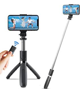 Infinite Digital Bluetooth with Wireless Remote And Extended Tripod Stand Bluetooth Selfie Stick