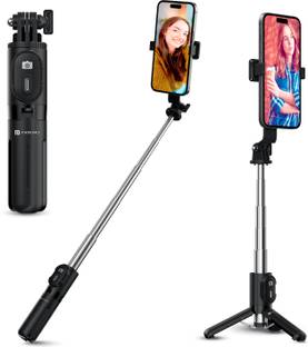 Portronics Lumistick Mini Multifunctional Selfie Stick with Detachable Remote/Tripod Stand Bluetooth Selfie Stick