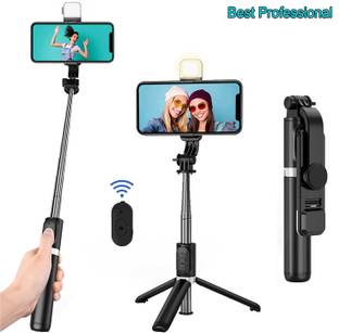 Worricow Professional Video and Picture Catcher Bluetooth Selfie Stick with Tripod Stand Monopod Kit