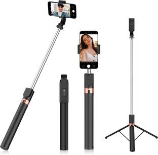 Tygot Tygot Bluetooth Selfie Stick (Black, Remote Included) Bluetooth Selfie Stick