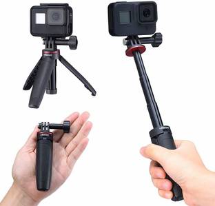 Hiffin MT-09 Extention Vlog Tripod Mini Portable Handle Grip for Gopro Hero 8 7 6 5 Bluetooth Selfie Stick