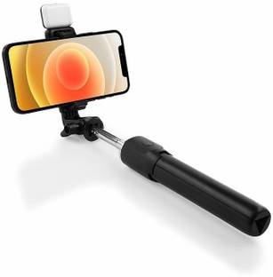 NKL Perfect Strong Selfie Stick Design with Light, Multi Purpose Use Bluetooth Remote_20 Bluetooth Selfie Stick