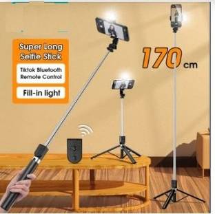 TECHGEAR Selfie Stick Handheld Extendable Anti-clamp Umbrella Tripod 5 feet Bluetooth Selfie Stick