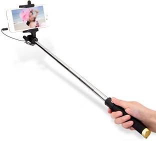RENTOOR UNIVERSAL WIRED HANDHELD MONOPOD FOR PHONE HOLDER OR PHOTOGRAPHY VIDEO RECORDING YOUTUBE REELS & CAPUTURE Cable Selfie Stick
