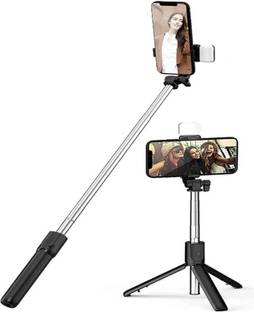 EYNK 3 in 1 Multifunctional Extended Stick with Wireless Remote, LED Light & tripod stand for all Phones Bluetooth Selfie Stick
