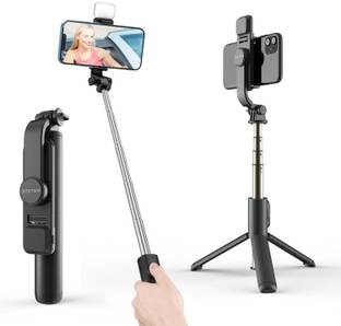 Bestor 360° Selfie Stick Tripod with Light & Phone Stand Wireless Remote Compatible mobile Phone Bluetooth Selfie Stick