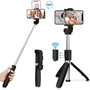 Infinite Digital Bluetooth with Wireless And Extended Tripod Stand Bluetooth Selfie Stick