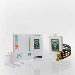 Swarnjal Wireless 10 Floors / 2 KM) Water Level Indicator with Overflow & Empty Alarm Wireless Sensor Security System