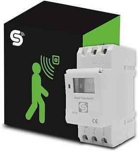 ESYSENSE Inspire Sensing Digital LCD Display Programmable Control, Timmer Switch with Din Rail Type Wireless Sensor Security System