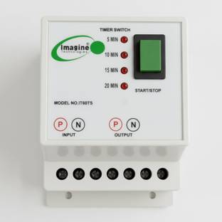 Imagine Technologies IT60TS 5, 10, 15, 20 Mins Automatic Cut OFF Timer Switch For Geyser,Motor,Heater,etc Wired Sensor Security System