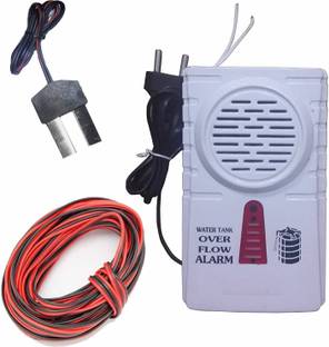 CraftQua Water Overflow Sensor Alarm High Sound Quality + 15mtr Wire (Made in India) Wired Sensor Security System