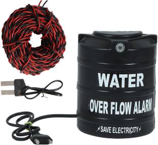 CHITRATECH Water Overflow Alarm, Works on 240V AC, Rings in Both Hindi and English Language Wired Sensor Security System